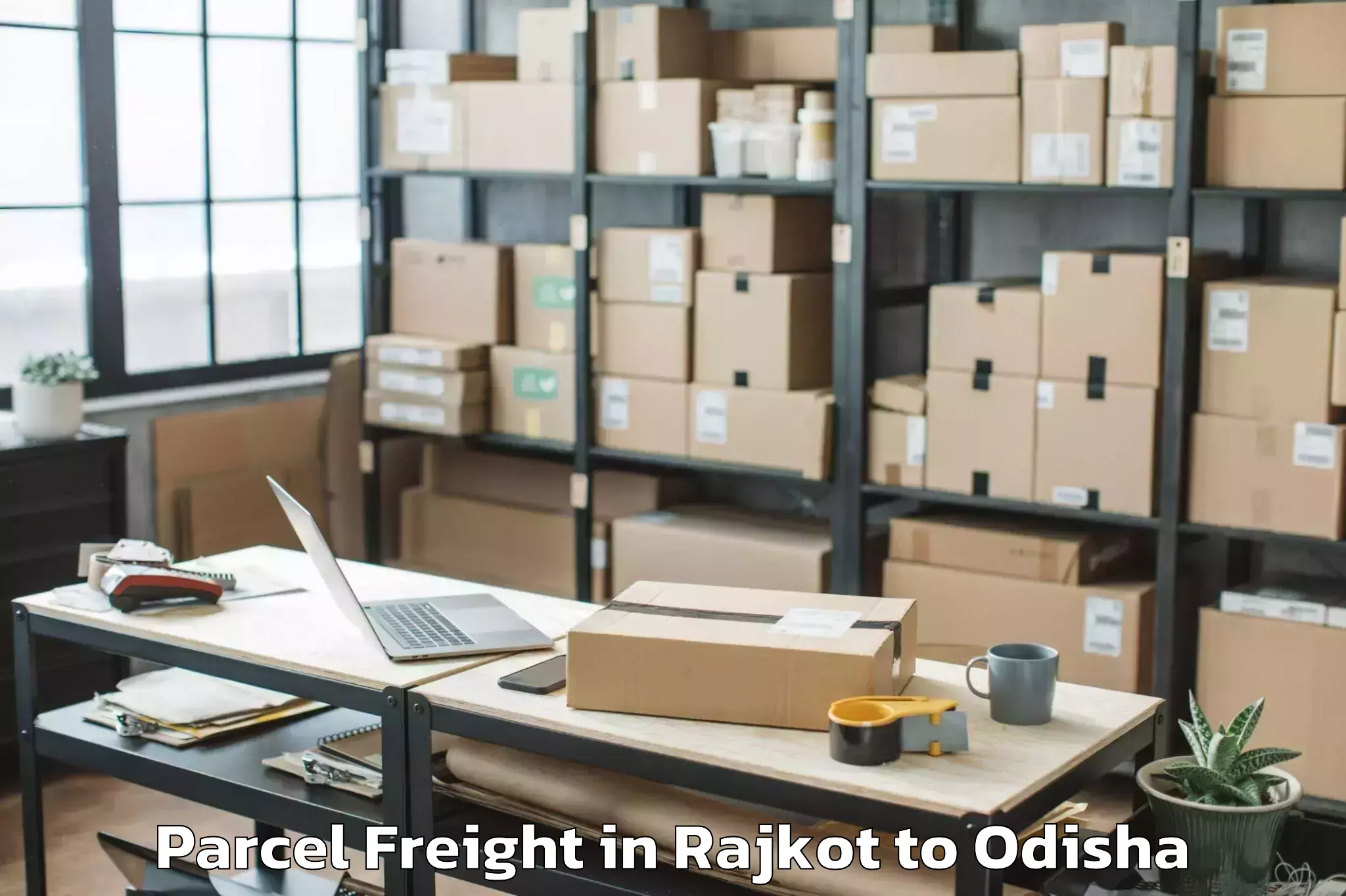 Hassle-Free Rajkot to Ghagarbeda Parcel Freight